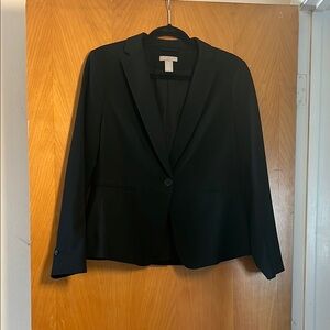 H&M Black Blazer Classic Suit Jacket